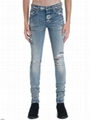 Amiri HAND PAINTED SLIT KNEE JEAN