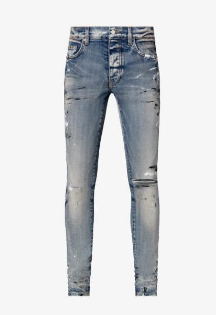 Amiri HAND PAINTED SLIT KNEE JEAN