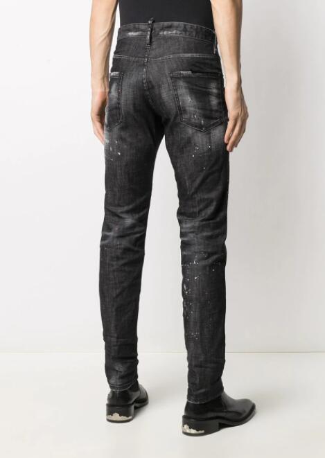 Dsquared2 ripped straight-leg jeans