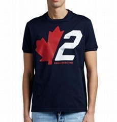 Dsquared2 Men's Slouch-Fit Maple Leaf Logo Tee men cotton t-shirts