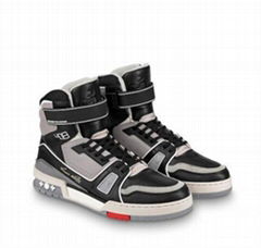               Black/Grey Leather     rainer High Top Sneakers 