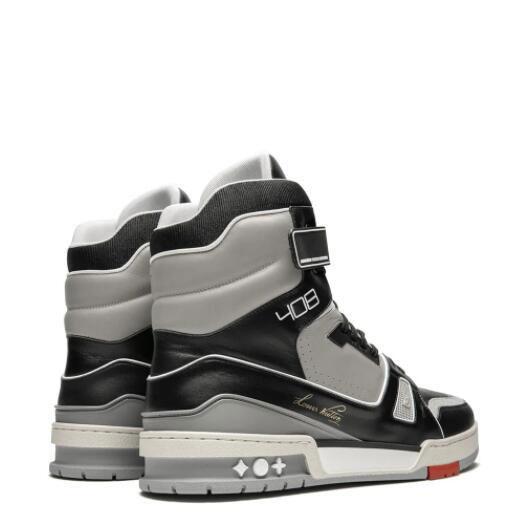               Black/Grey Leather     rainer High Top Sneakers  2