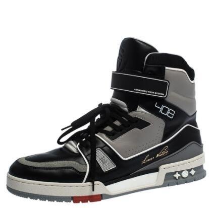               Black/Grey Leather     rainer High Top Sneakers  5