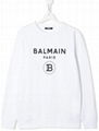 Balmain crew-neck logo-print sweatshirt men cotton sweatshirt 