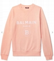 Balmain crew-neck logo-print sweatshirt men cotton sweatshirt 