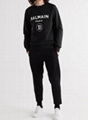 Balmain crew-neck logo-print sweatshirt men cotton sweatshirt 