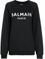 Balmain crew neck logo-print sweatshirt men cotton sweatshirt