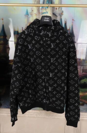 Louis Vuitton monogram jacquard fleece jacket