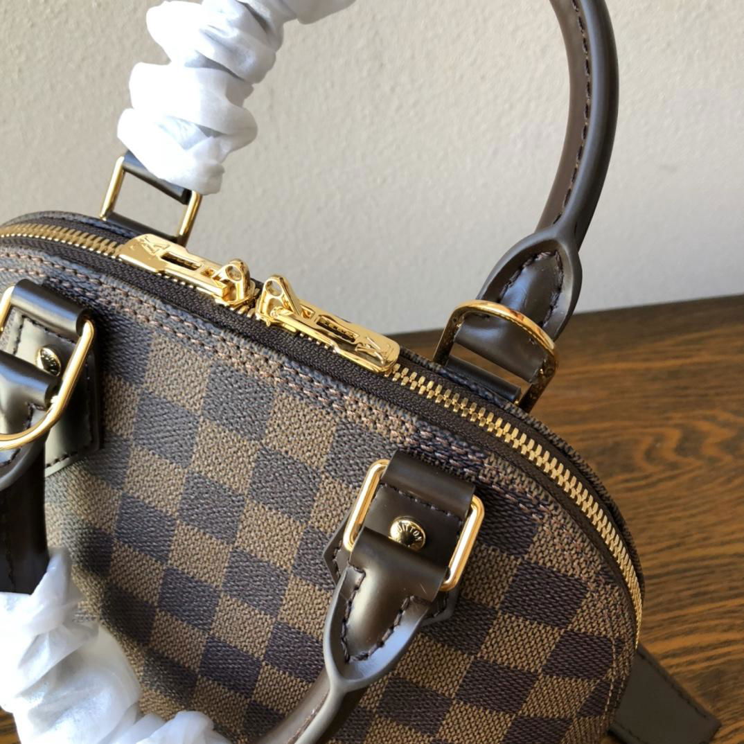 Louis Vuitton Alma BB Brown Canvas Handbags