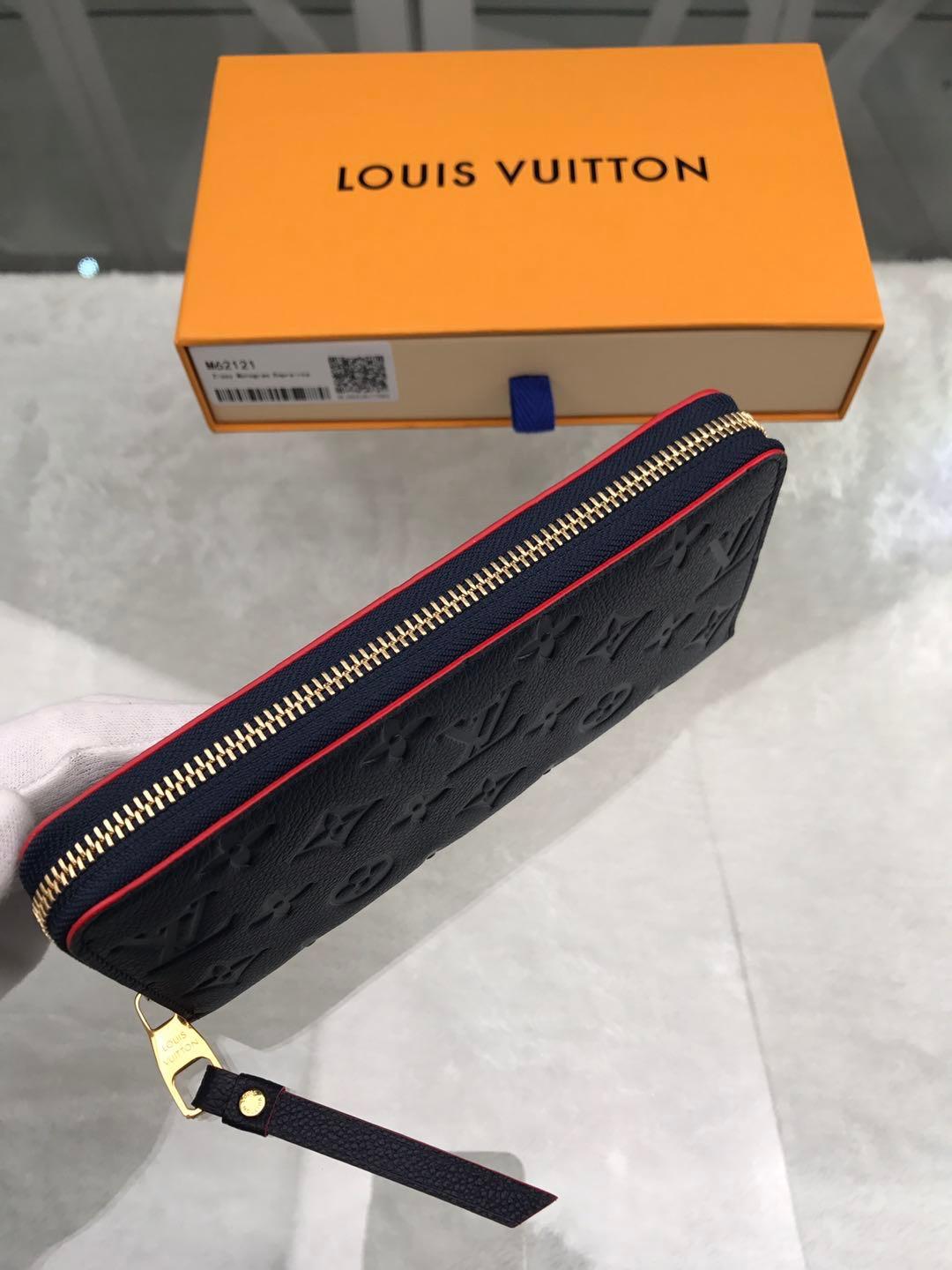 Louis Vuitton Monogram Empreinte Zippy Wallet black