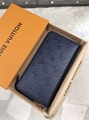 Louis Vuitton Monogram Empreinte Zippy Wallet navy