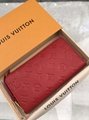 Louis Vuitton Monogram Empreinte Zippy Wallet red