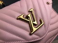 Louis Vuitton New Wave Multi Pochette Handbags pink LV shoulder bag