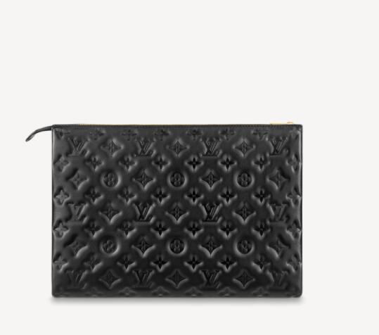 Louis Vuitton COUSSIN MM Leather Monogram embossed puffy lambskin BAG