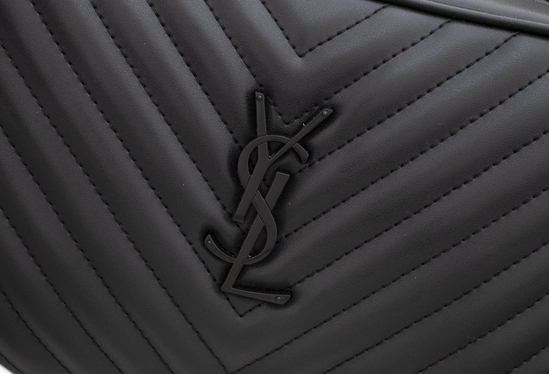 Saint Laurent Calfskin Matelasse Monogram Lou Camera Bag 