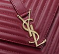 Saint Laurent V-Flap Large Monogram YSL Envelope Chain Shoulder Bag 