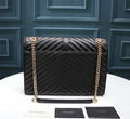 Saint Laurent V-Flap Large Monogram YSL Envelope Chain Shoulder Bag 