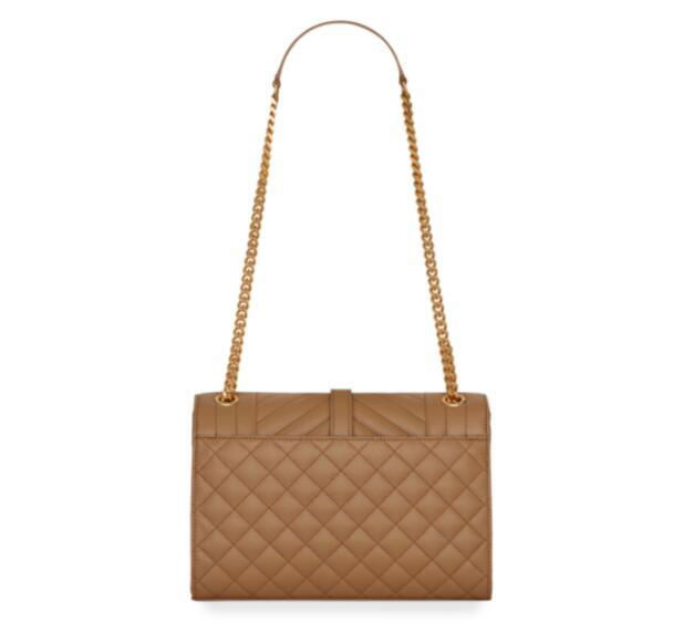 Saint Laurent Medium Tri-Quilted Matelasse Grain de Poudre Flap Shoulder Bag 3