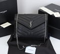 Saint Laurent Loulou Matelasse Calfskin Flap-Top Shoulder Bag