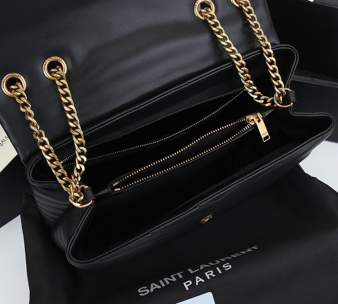 Saint Laurent Loulou Matelasse Calfskin Flap-Top Shoulder Bag     Y-quilted bag 2