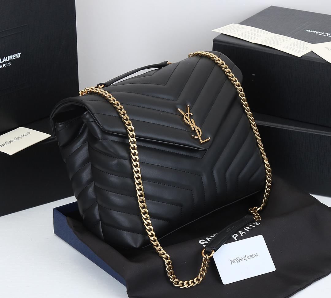 Saint Laurent Loulou Matelasse Calfskin Flap-Top Shoulder Bag