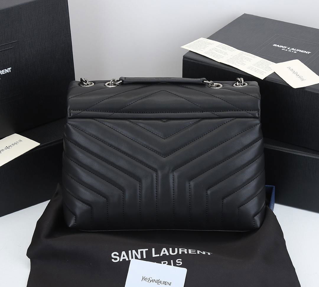 Saint Laurent Loulou Matelasse Calfskin Flap-Top Shoulder Bag     Y-quilted bag 5