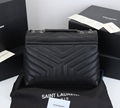 Saint Laurent Loulou Matelasse Calfskin Flap-Top Shoulder Bag