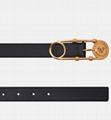 SAFETY PIN belt Women medusa leather