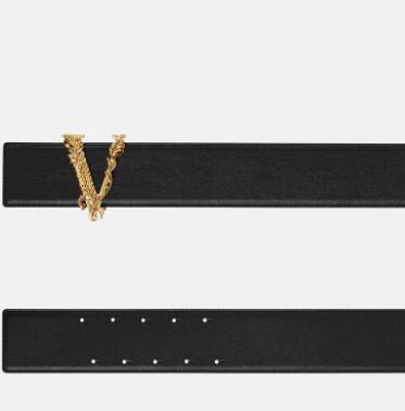 Versace VIRTUS LEATHER BELT