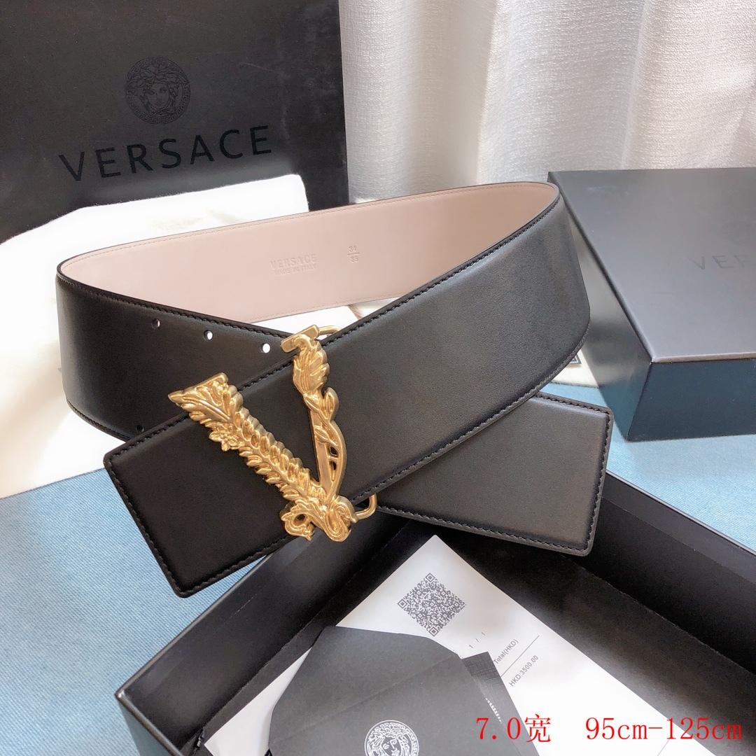 Versace VIRTUS LEATHER BELT