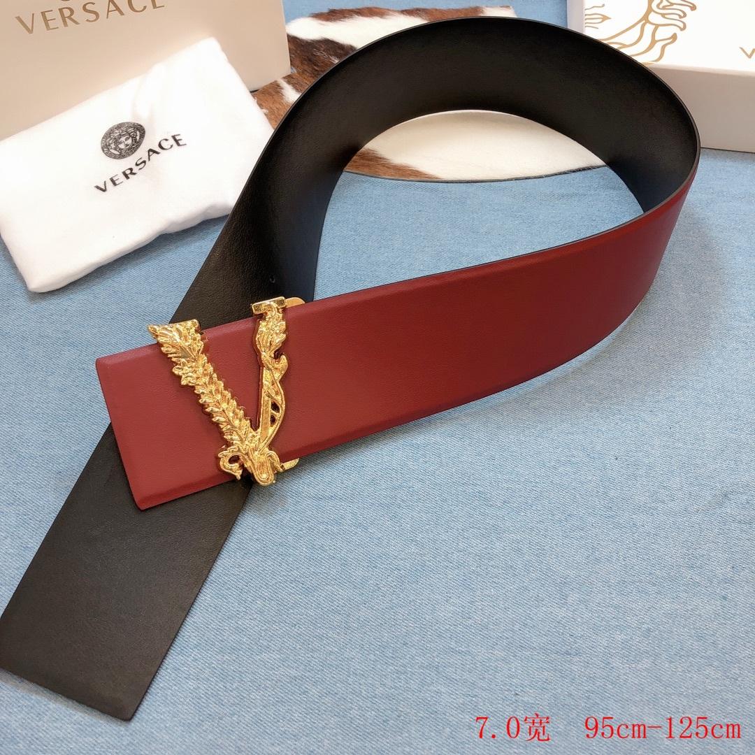 Versace VIRTUS LEATHER BELT