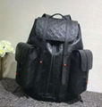 Louis Vuitton LV Men Christopher PM Backpack Taurillon Cowhide Leather backpack