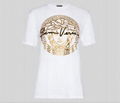 Versace metallic Medusa print T-shirt Medusa crew-neck with logo and signature