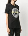 Versace metallic Medusa print T-shirt Medusa crew-neck with logo and signature