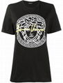 Versace metallic Medusa print T-shirt Medusa crew-neck with logo and signature