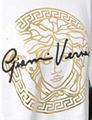 Versace metallic Medusa print T-shirt Medusa crew-neck with logo and signature