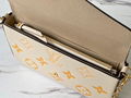               Felicie Pochette Blue Monogram leather Chain envelope bag clutch  13