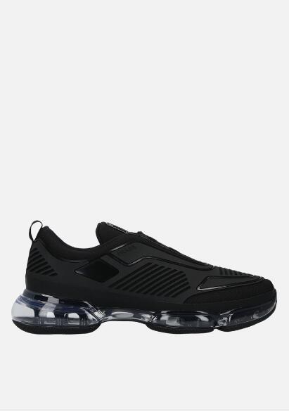 PRADA CLOUDBUST TECH FABRIC AND RUBBER SNEAKERS 