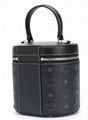 MCM logo print bucket box bag 