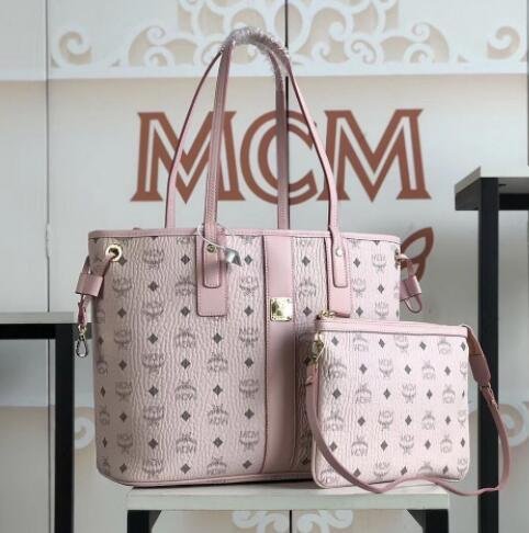 MCM Liz monogram-print tote bag mcm brown shopping tote handbag 4