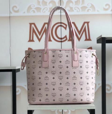 MCM Liz monogram-print tote bag mcm brown shopping tote handbag 5