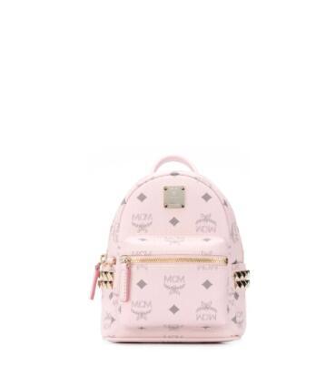 MCM repeat logo backpack Mcm mini stud backpack 