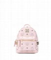 MCM repeat logo backpack Mcm mini stud backpack 