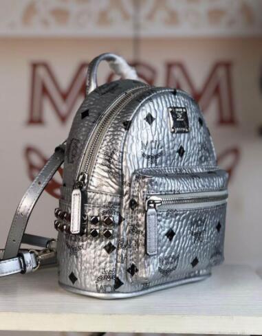 MCM repeat logo backpack Mcm mini stud backpack 