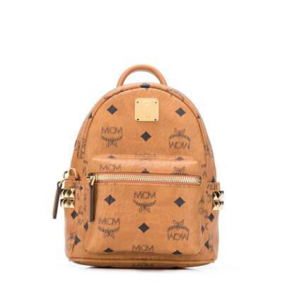 MCM repeat logo backpack Mcm mini stud backpack  5