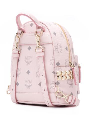 MCM repeat logo backpack Mcm mini stud backpack 