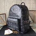 MCM Stark studded monogram backpack