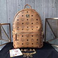 MCM Stark studded monogram backpack