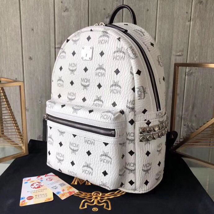 MCM Stark studded monogram backpack