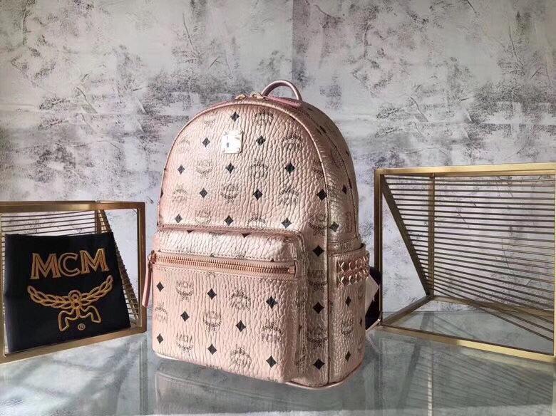 MCM Stark studded monogram backpack